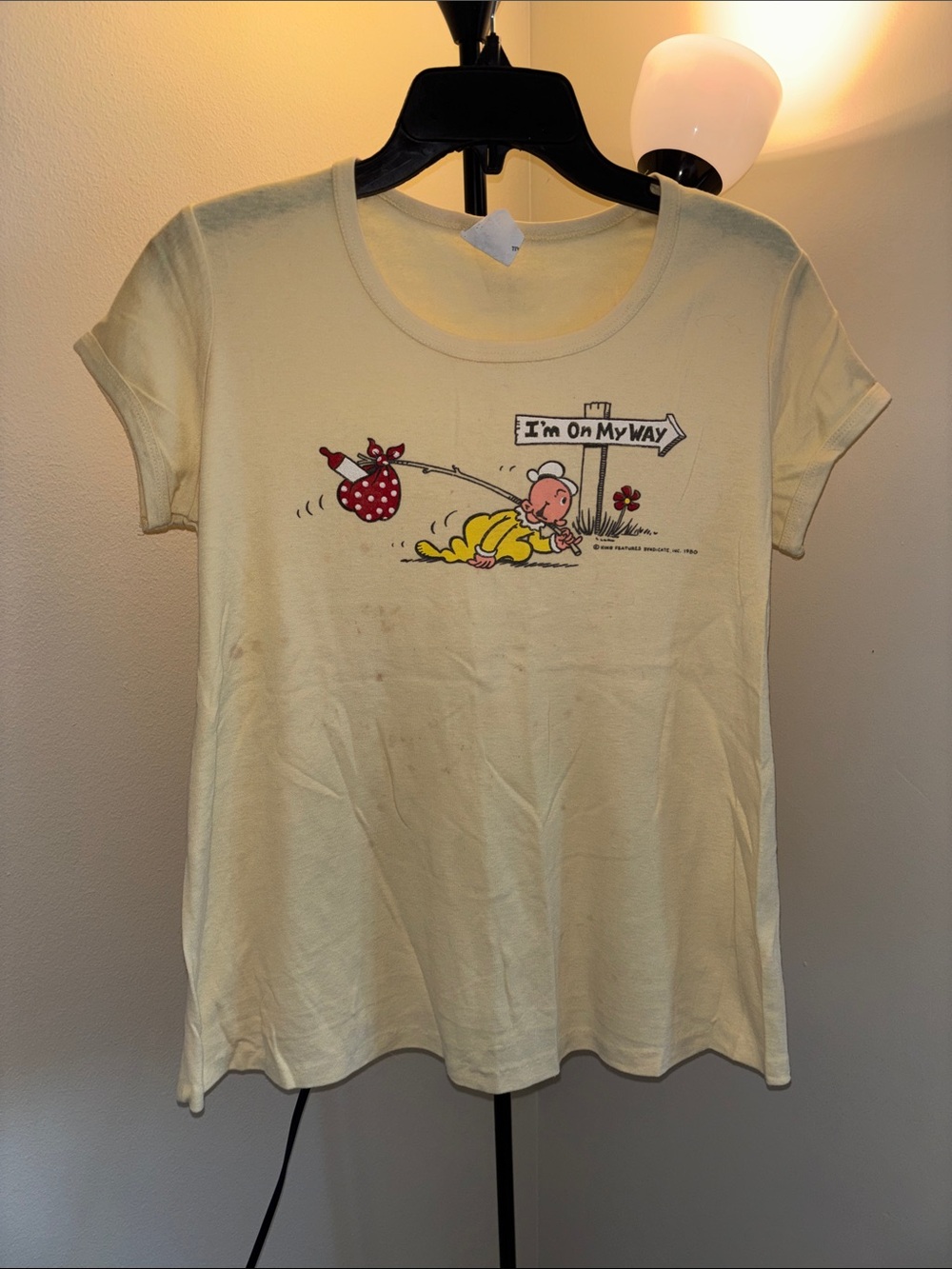 Women’s Vintage Graphic T-shirt Swee’pea Popeye Merch